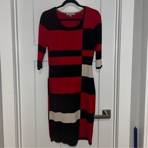 Danny and Nicole 3/4 Sleeve Sweater Dress size M